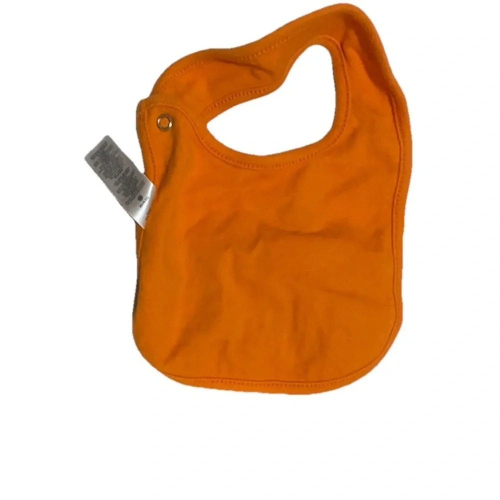 Carter’s My First Halloween Just One You Baby Pumpkin Teething Orange White Bib